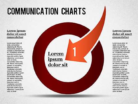 Interacting Arrows Presentation Template, Master Slide