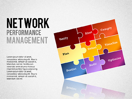 Network Performance Management Presentation Template, Master Slide