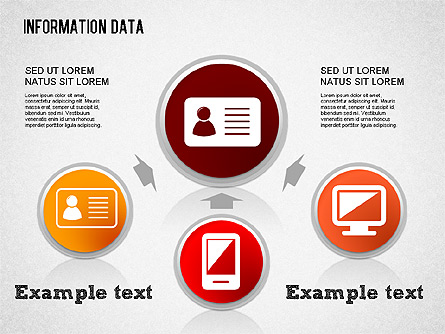 Information Data Management Presentation Template, Master Slide