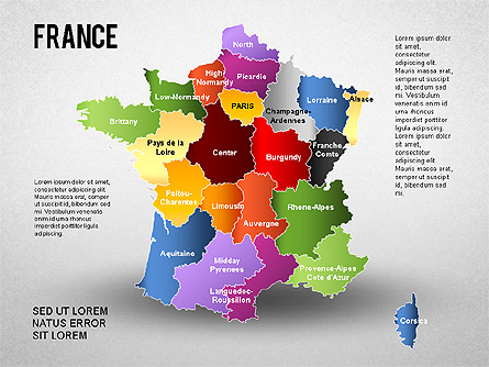 France Presentation Diagram Presentation Template, Master Slide