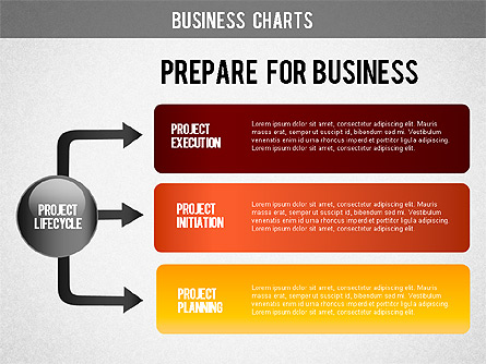 Project Life Cycle Diagram Presentation Template, Master Slide
