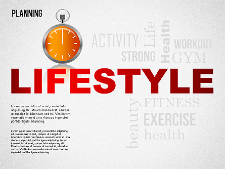 Lifestyle Planning Diagram Presentation Template, Master Slide