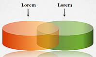 Transparent Colored Venn Diagram