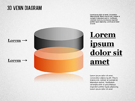 Transparent Colored Venn Diagram Presentation Template, Master Slide