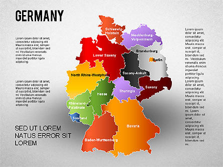 Germany Presentation Diagram Presentation Template, Master Slide