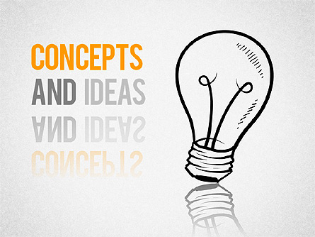 Concepts and Ideas Shapes Presentation Template, Master Slide