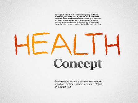Healthy Lifestyle Concept Shapes Presentation Template, Master Slide