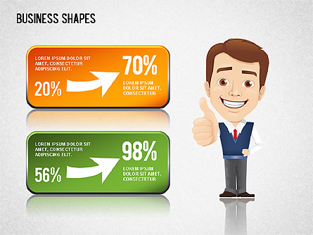 Business Shapes Toolbox Presentation Template, Master Slide