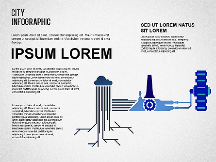 City Infographics Presentation Template, Master Slide