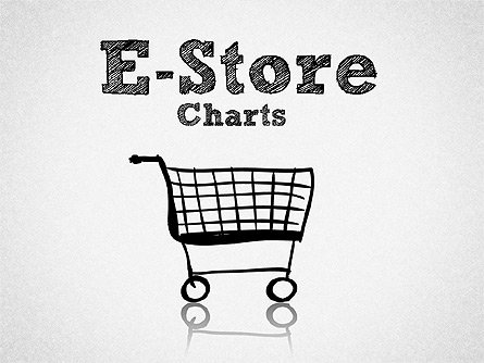 E-Store Analyzing Chart Presentation Template, Master Slide