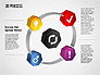 3D Circle Process with Icons slide 3