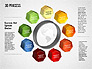 3D Circle Process with Icons slide 4
