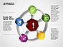 3D Circle Process with Icons slide 7