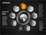 3D Circle Process with Icons slide 9