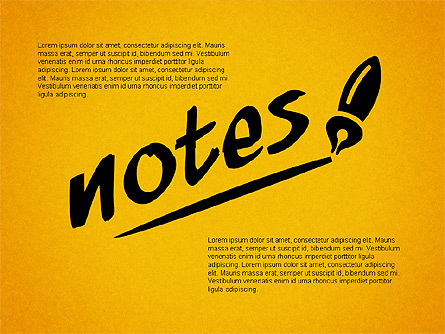 Notes Collection Presentation Template, Master Slide