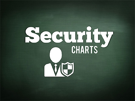 Online Security Chart Presentation Template, Master Slide