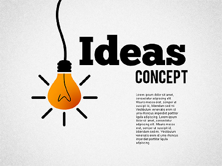 Ideas Concept Presentation Template, Master Slide