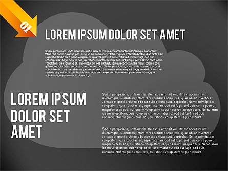 Cloud Business Diagram Presentation Template, Master Slide