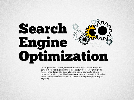 Search Engine Optimization Puzzle Diagram Presentation Template, Master Slide