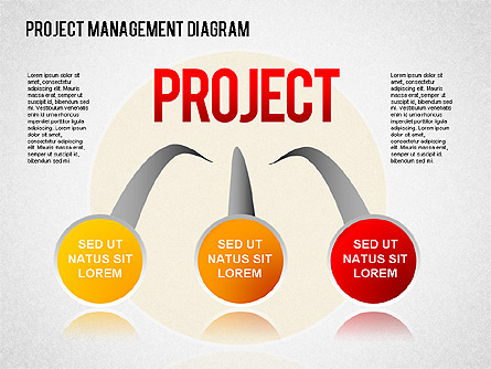 Project Management Diagram Presentation Template, Master Slide