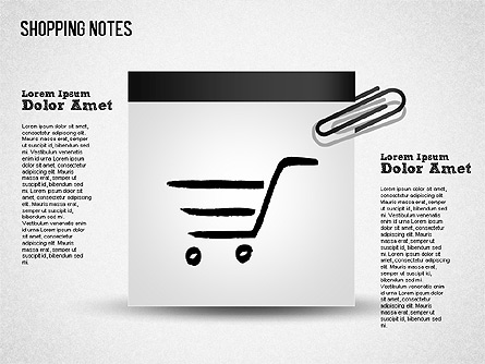 Shopping Notes Presentation Template, Master Slide