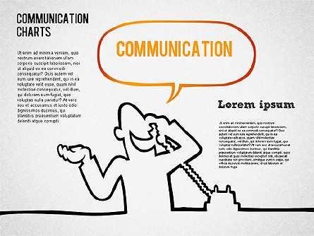 Communication Chart Presentation Template, Master Slide