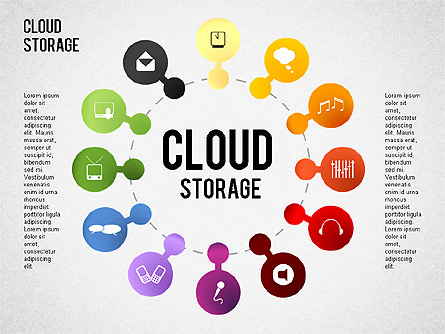 Cloud Storage Infographics Presentation Template, Master Slide