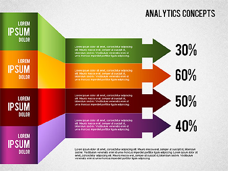 Analytics Concepts Charts Presentation Template, Master Slide