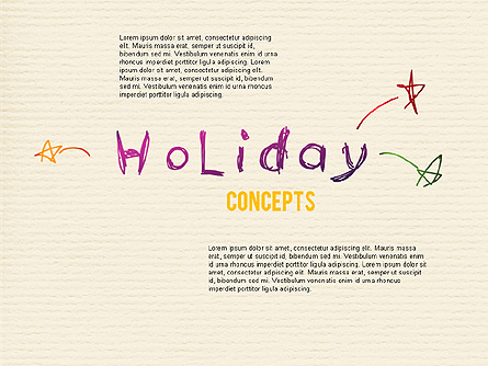 Holiday Concept Shapes Presentation Template, Master Slide