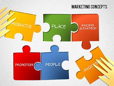 Marketing Concepts Diagram Presentation Template, Master Slide