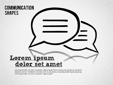 Communication Shapes Toolbox Presentation Template, Master Slide
