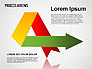 Origami Style Process Arrows slide 3