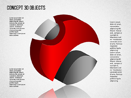 3D Objects Toolbox Presentation Template, Master Slide