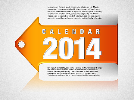 Calendar 2014 Presentation Template, Master Slide