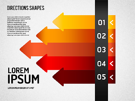 Directions and Stages Presentation Template, Master Slide