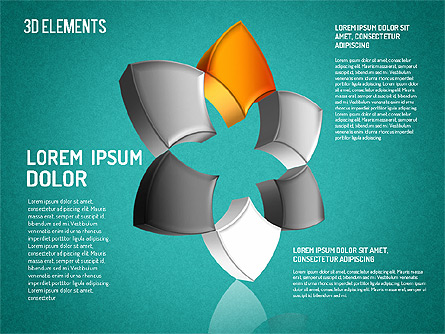 3D Objects Set for Presentations in PowerPoint and Keynote | PPT Star
