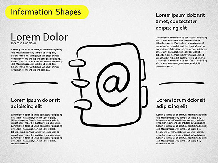 Information Shapes Presentation Template, Master Slide