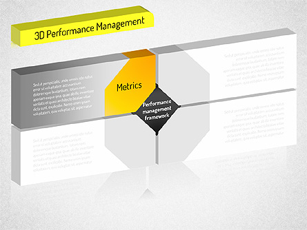 3D Performance Management Presentation Template, Master Slide