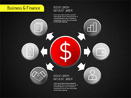 Business and Finance Processes Presentation Template, Master Slide