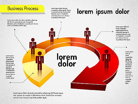 Business Process Arrows Presentation Template, Master Slide