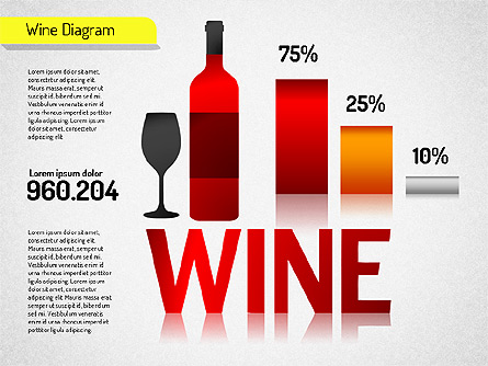 Wine Diagram Presentation Template, Master Slide