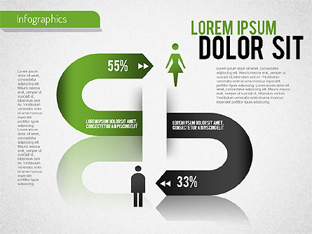 Gender Infographic Presentation Template, Master Slide