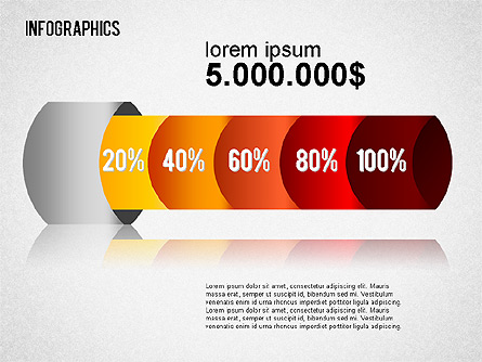 Infographic Chart Collection Presentation Template, Master Slide