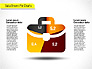 Creative Pie Diagrams (data driven) slide 7
