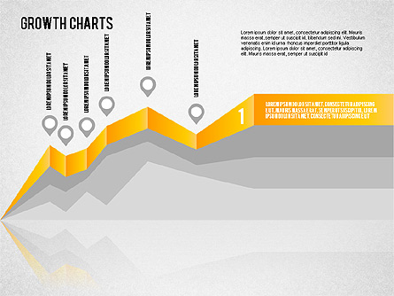 Grow Area Charts Concept Presentation Template, Master Slide