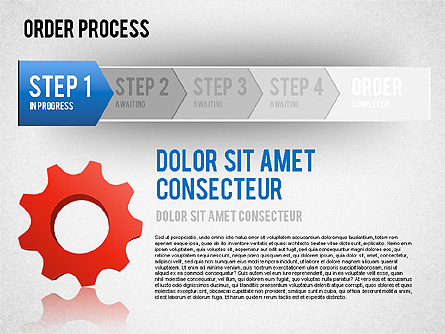 Steps Diagram Presentation Template, Master Slide