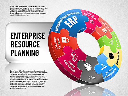 Enterprise Resource Planning Diagram Presentation Template, Master Slide