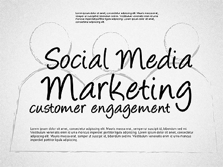 Social Media Marketing Shapes Presentation Template, Master Slide