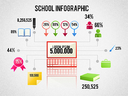 School Infographics Presentation Template, Master Slide