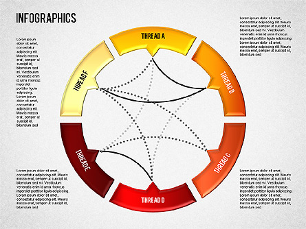 Set of Infographic Diagrams Presentation Template, Master Slide